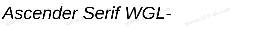Ascender Serif WGL字体转换